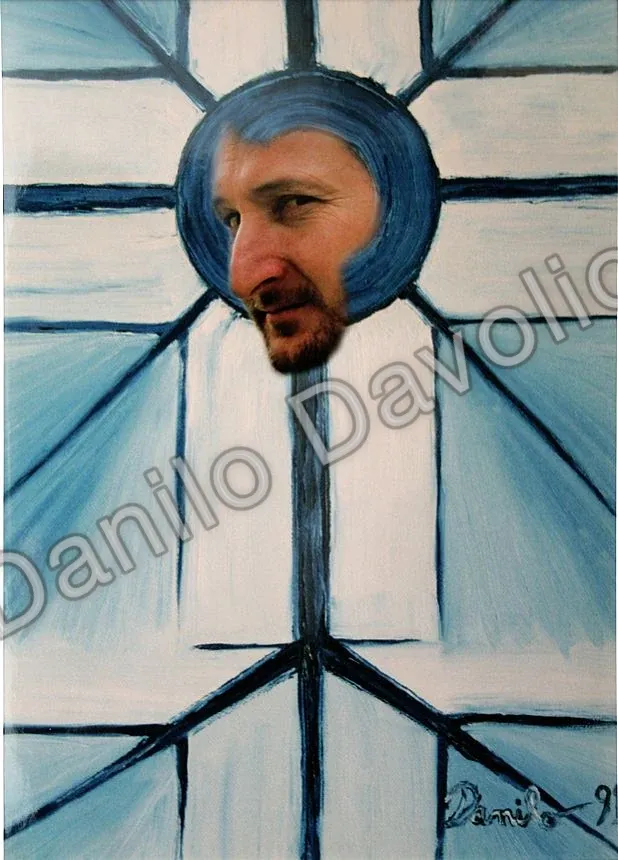 Me neuron, self portrait II, 2010, Stampa su tela