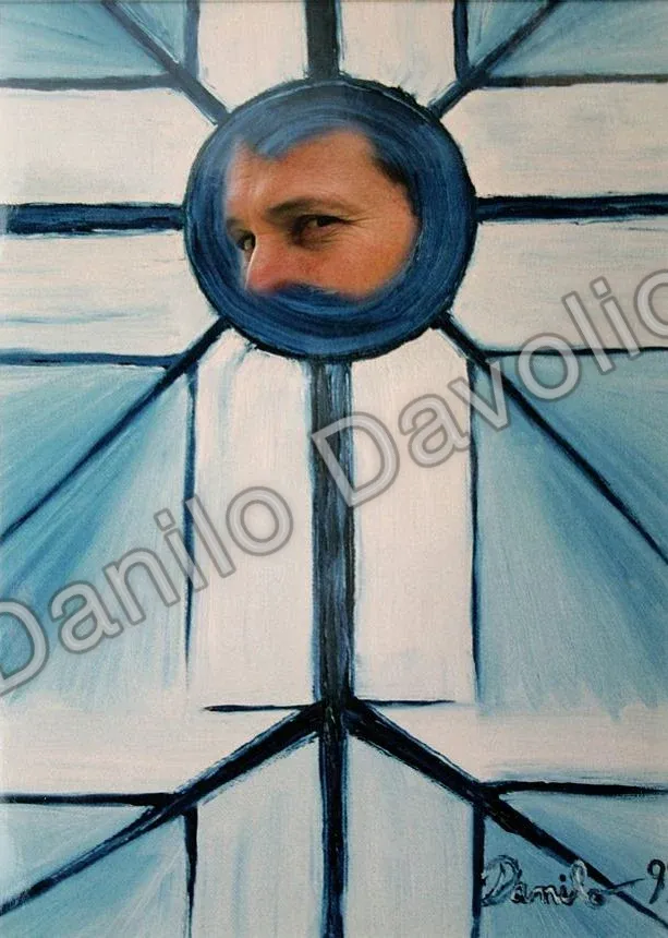 Me neuron, self portrait III, 2010, Stampa su tela