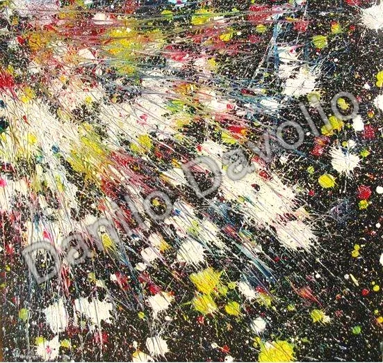 Pure product of vectorial forces, 2007, Olio su cartone