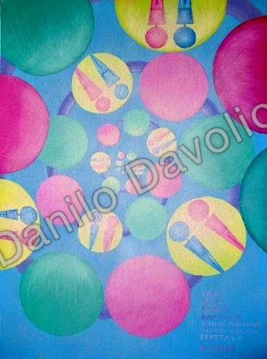 Worlds II, 2009, Olio, polvere terrestre, atmosferica e celeste su cartone telato
