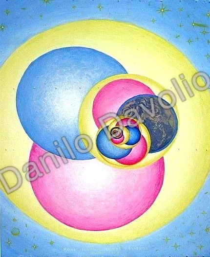 World inside world, 2008, Tempera e acrilico su formica