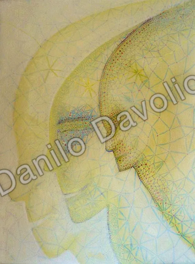 Parallel worlds, 2014, Olio su cartone telato