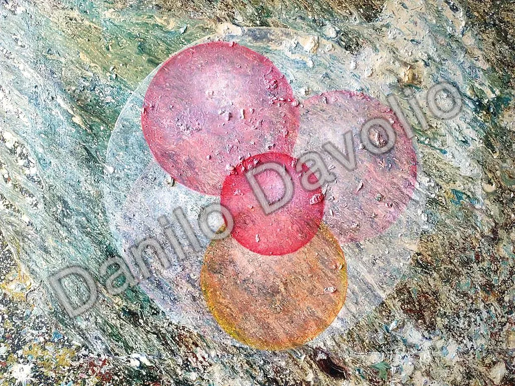 Quantic worlds, 2017, Olio su tela