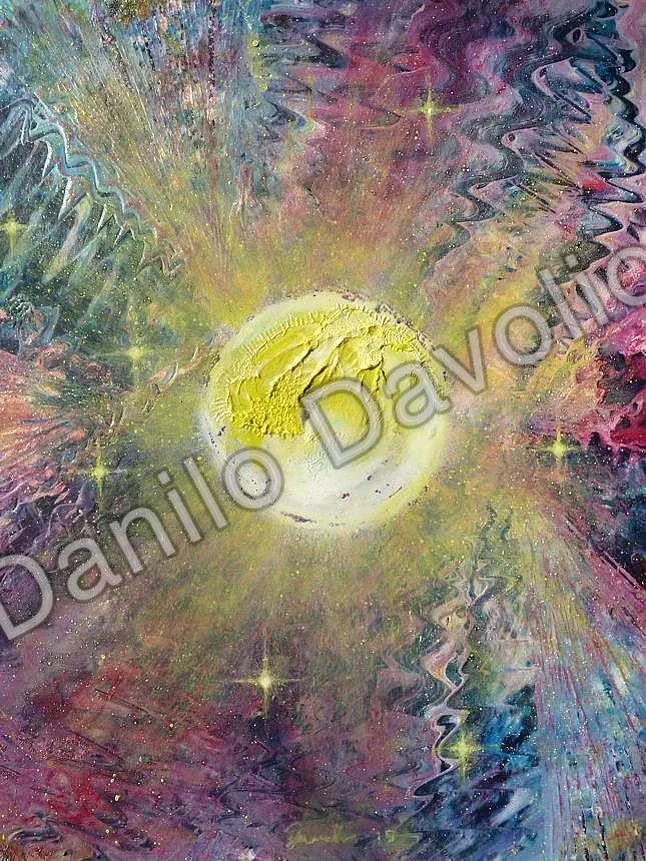 New life, 2015, Olio su cartone