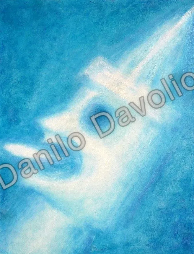Clouds 120720, 2017, Olio su cartone telato