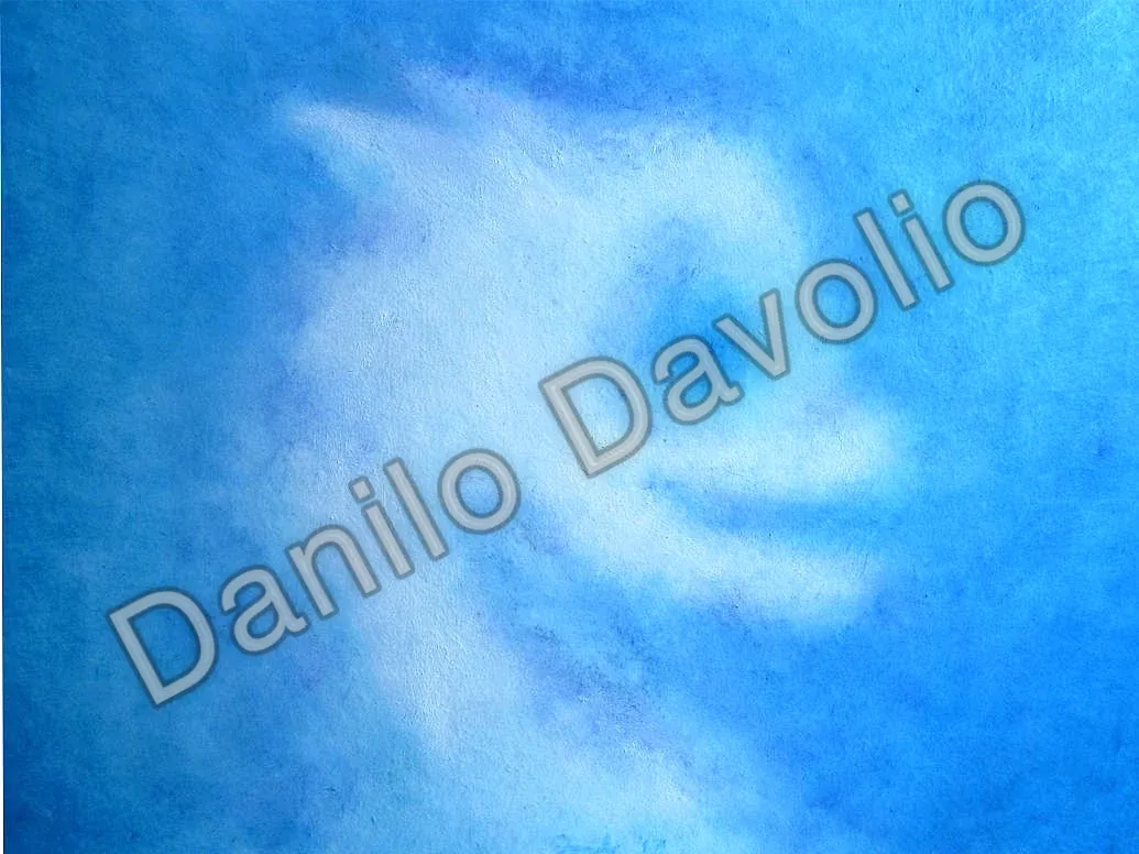 Clouds 1307, 2017, Olio su cartone telato