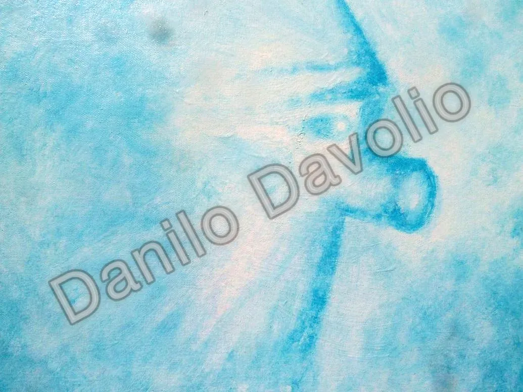 Clouds 13078, 2017, Olio su cartone telato