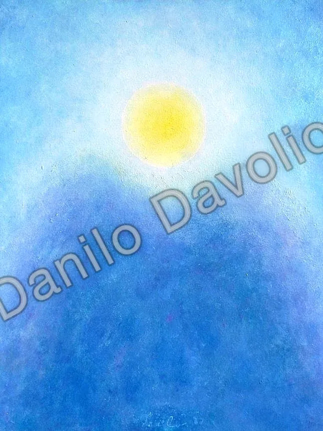 Clouds 190816, 2017, Olio su cartone telato
