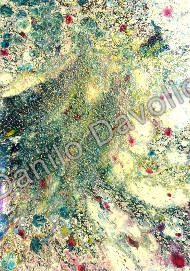 Beyond borders, 2011, Olio su cartone