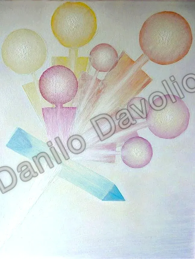 Diffracted personality III, 2011, Olio su tela