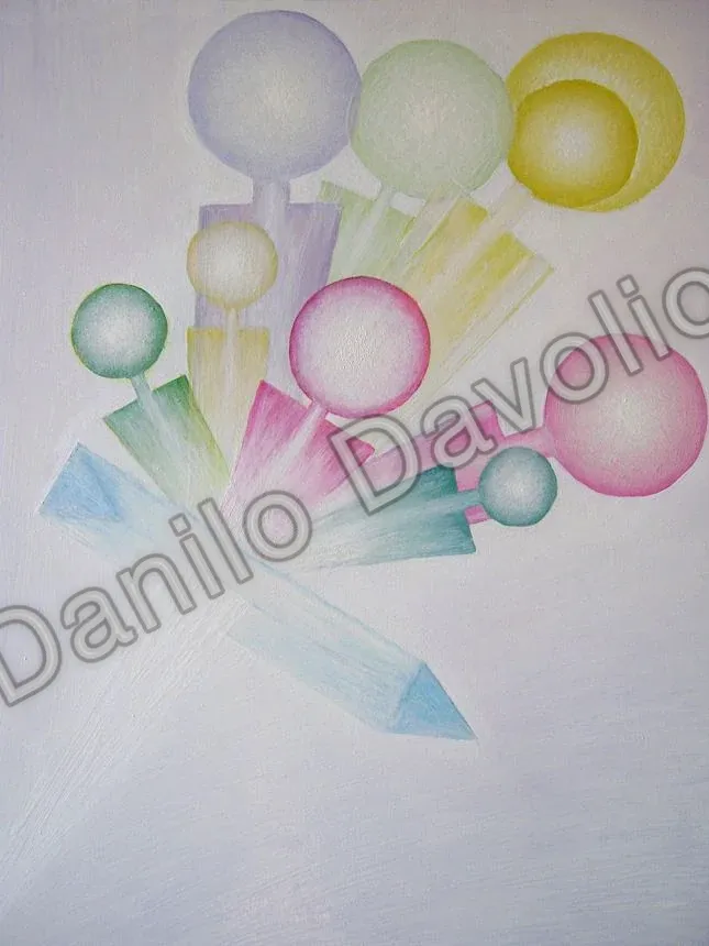 Diffracted personality IV, 2011, Olio su tela