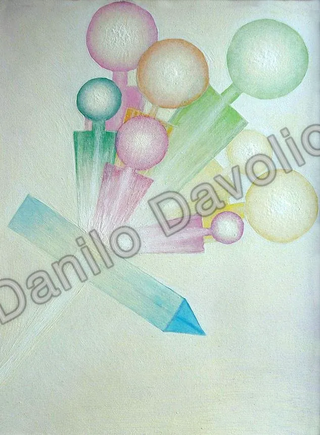Diffracted personality V, 2011, Olio su tela