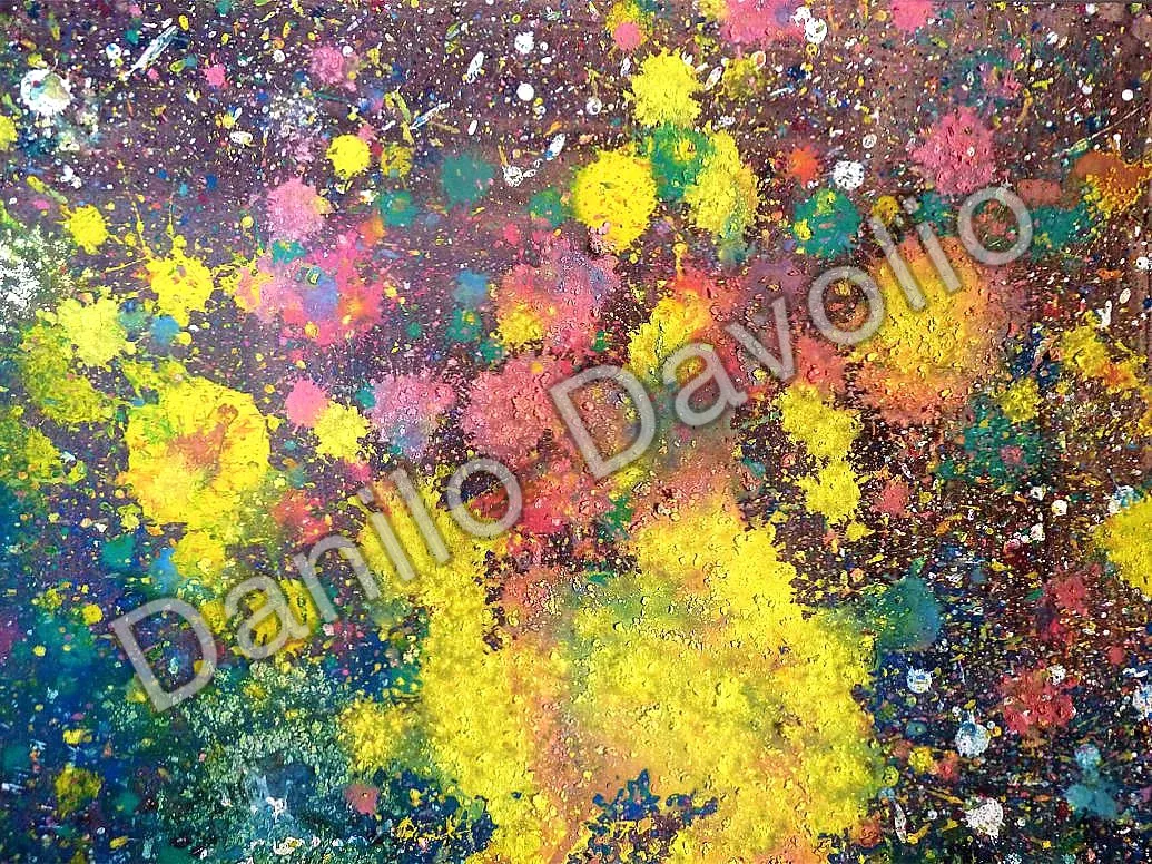 Before the death II, 2017, Olio, tempera su cartone