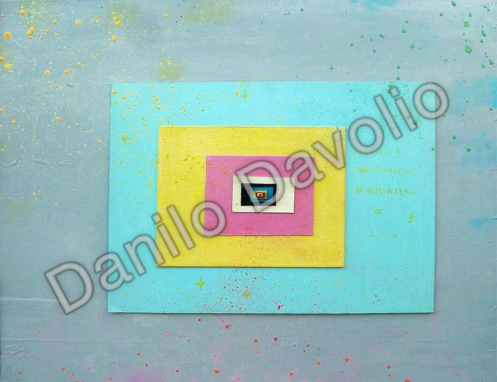 Heisenberg uncertainty principle IV, 2010, Olio su tela