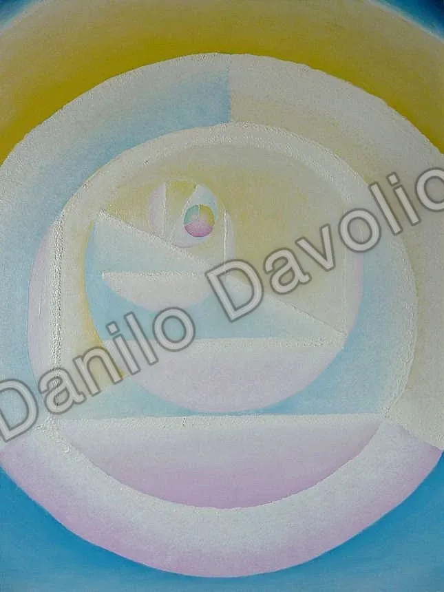 Relativity paradise I, 2012, Olio su tela cartonata