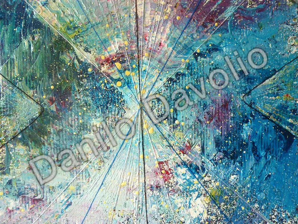 Without end, 2016, Olio su cartone
