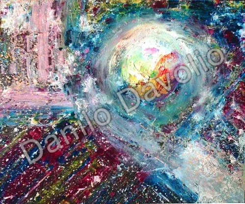 No title, 2008, Olio su cartone