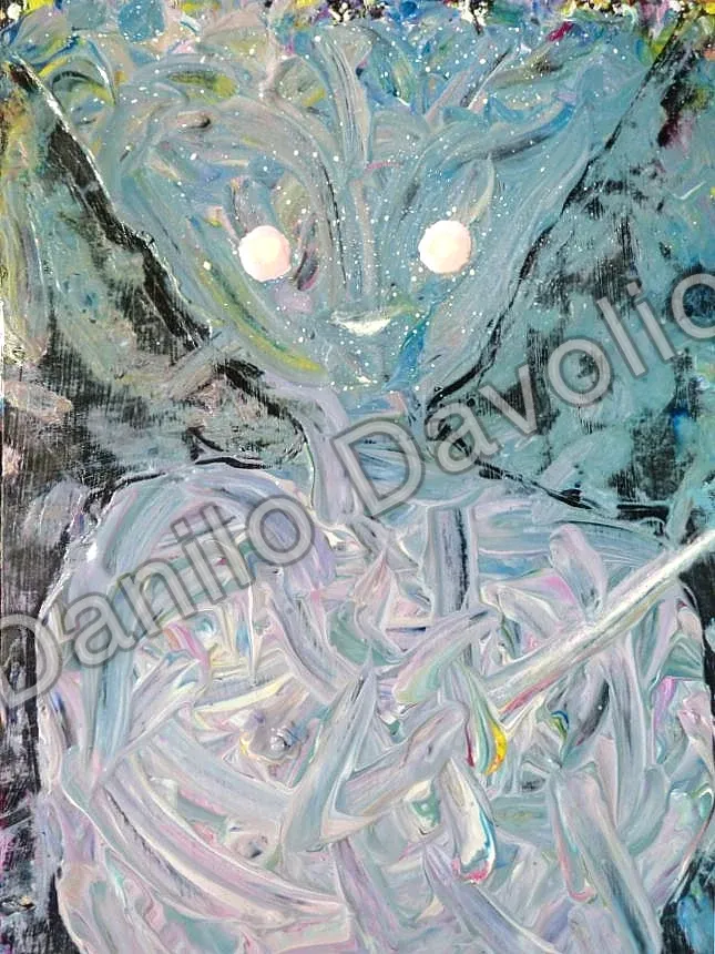 S.george da vega, 2013, Olio su cartone