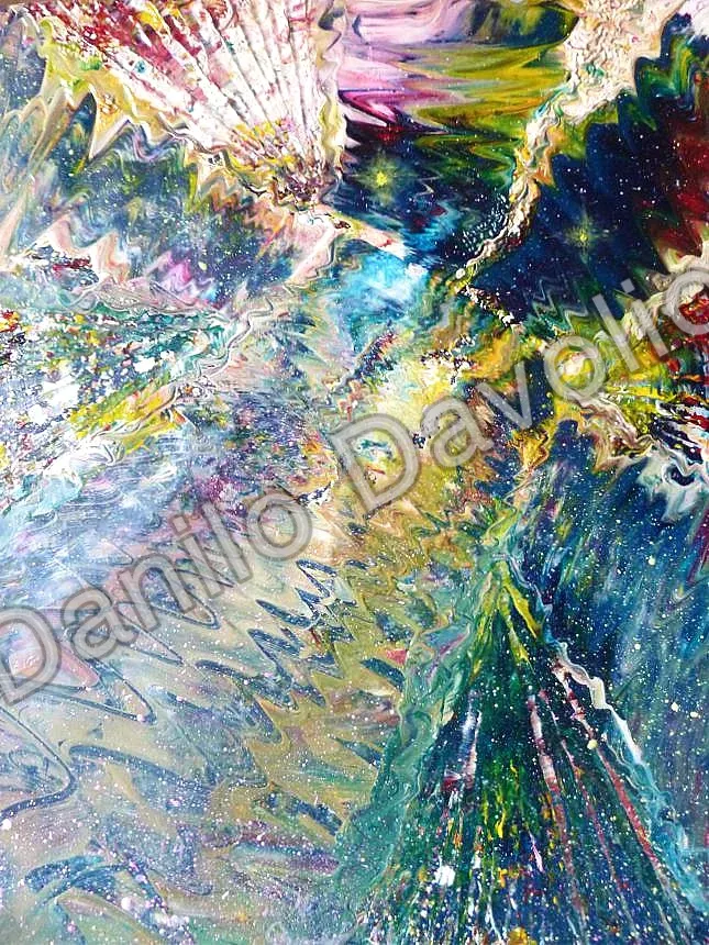 Dreaming perfect sky, 2016, Olio su cartone