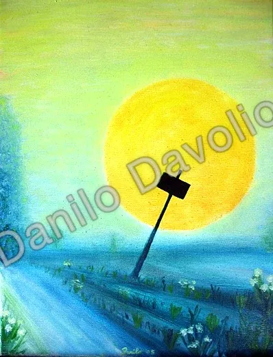 Sun I, 2005, Olio su tela