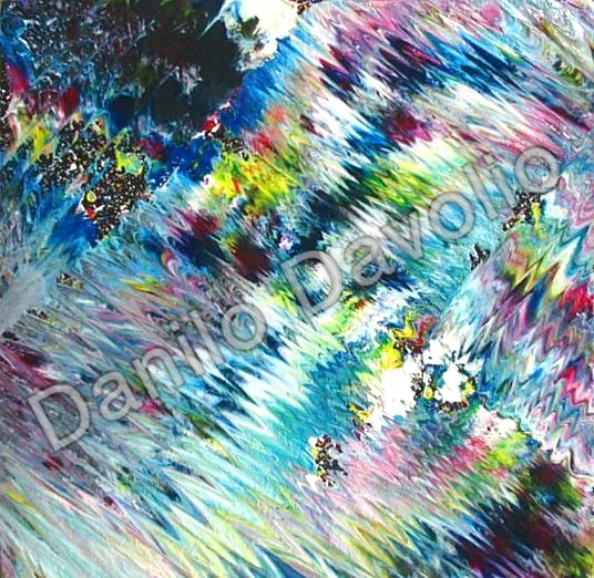 Sideral spaces, 2008, Olio su cartone