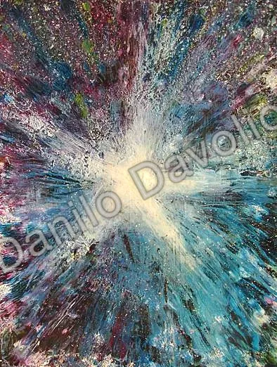 Star b, 2007, Olio su cartone