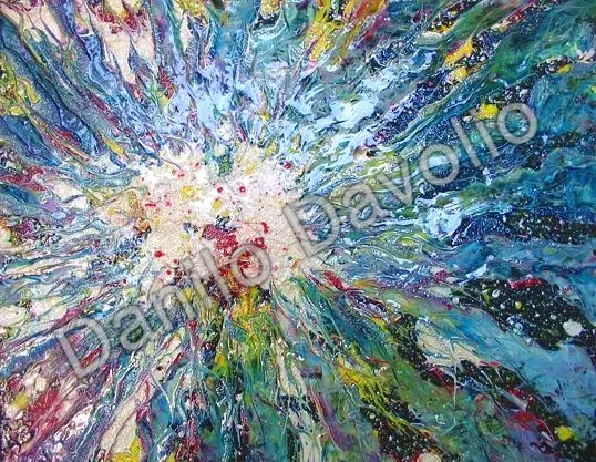 Star X, 2008, Olio su cartone