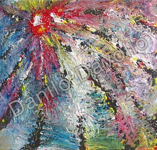 Star XVI, 2008, Olio su cartone