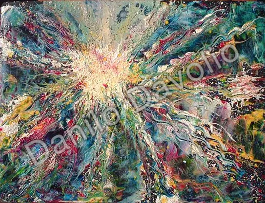 Star V, 2007, Olio su cartone