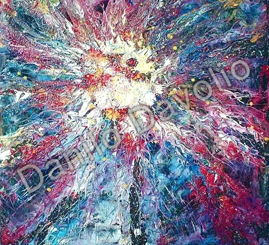 Star VI, 2007, Olio su cartone