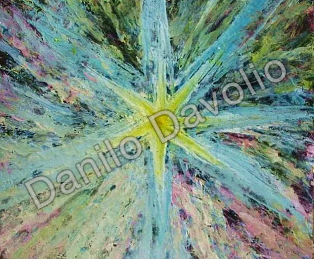 Star IX, 2008, Olio su cartone