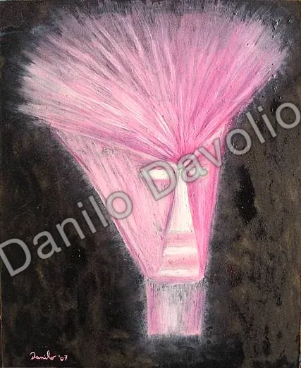 Starmen II, 2007, Olio su cartone