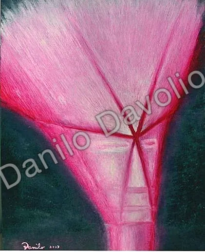 Starmen III, 2007, Olio su cartone