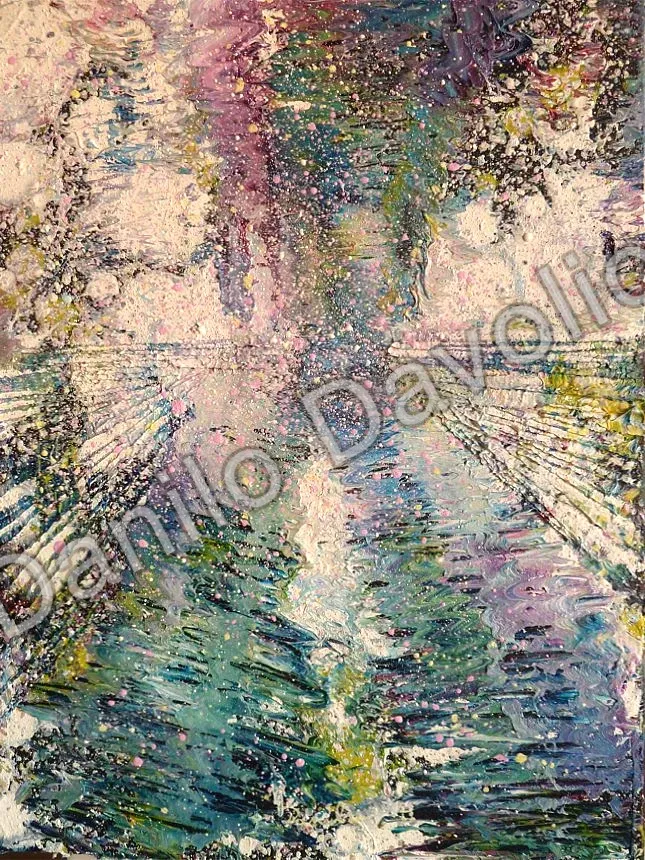 On the road of nothing, 2011, Olio su cartone