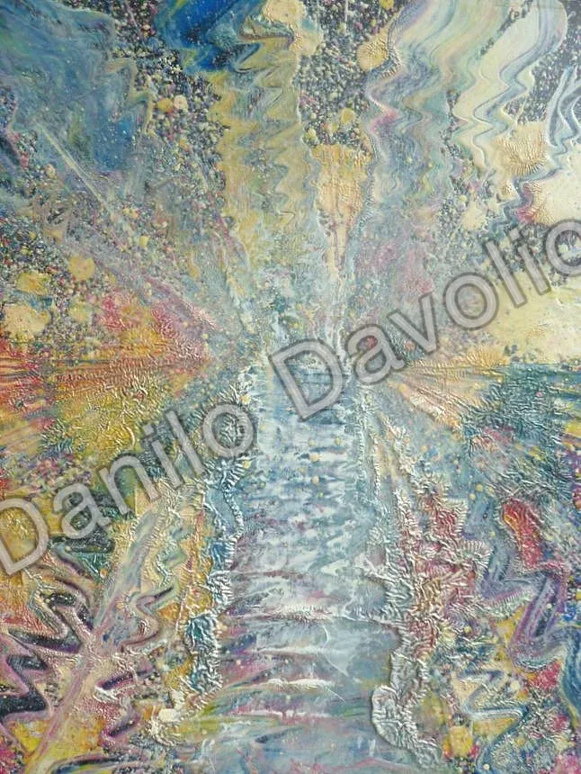 On the road of nothing II, 2013, Olio su cartone