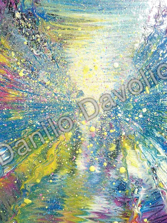 On the road of nothing III, 2013, Olio su cartone