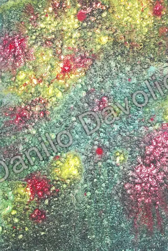 Sunday creation, 2017, Tempera, acrilico su cartone