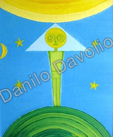 Superman I, 1993, Olio su tela