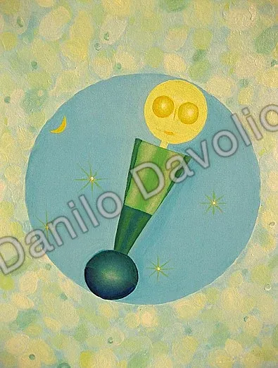 Ptolemy V, 2009, Olio, polvere terrestre, atmosferica e celeste su cartone telato