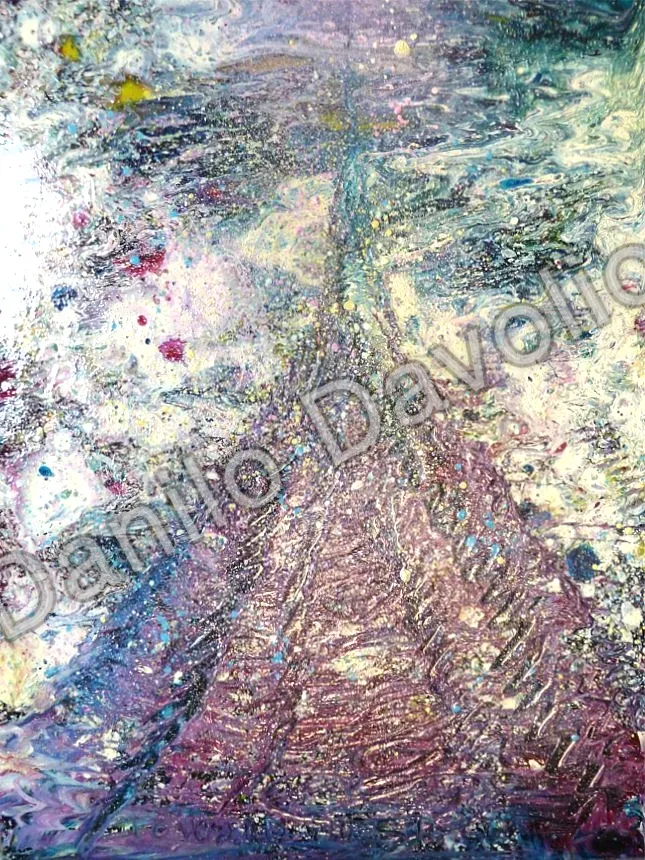 Toward the space, 2011, Olio su cartone