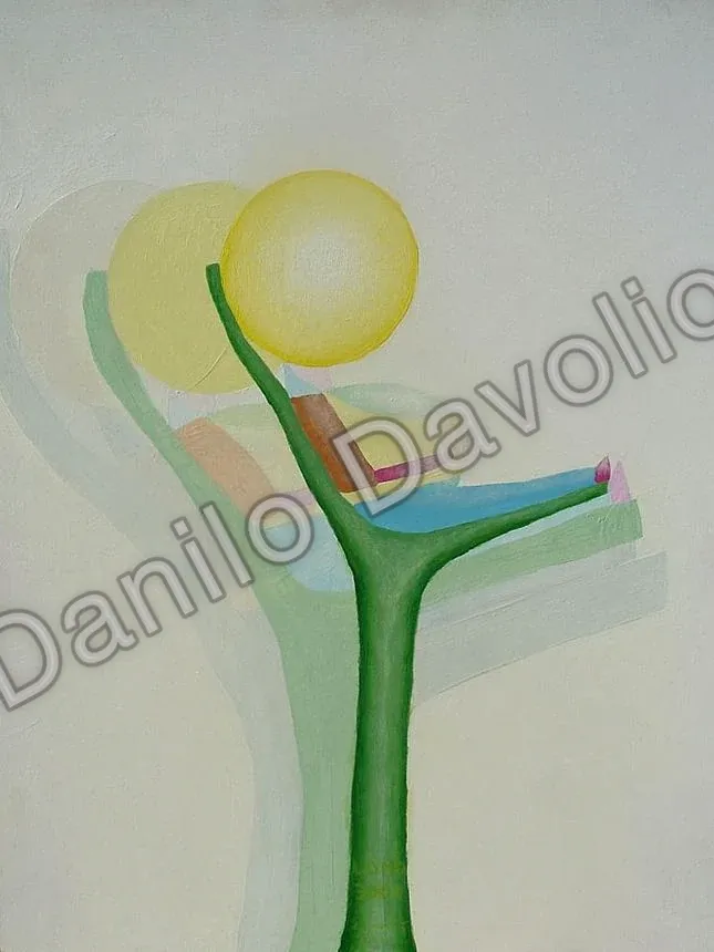 3001 Man, 2011, Olio su cartone telato