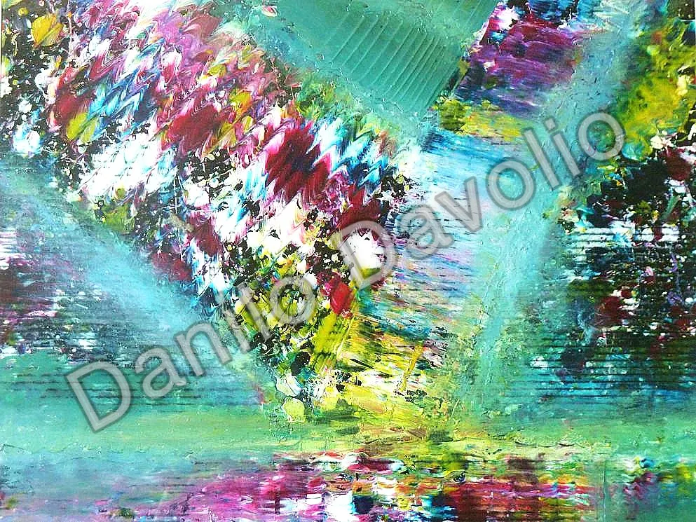 Another world, parallel to the other, 2010, Olio su cartone
