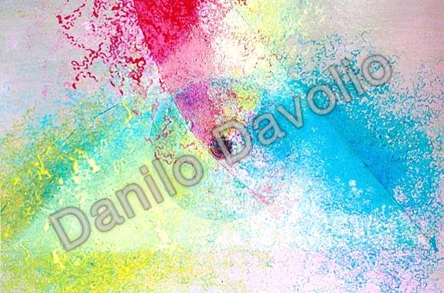 One and triune XII, 2002, Olio su cartone