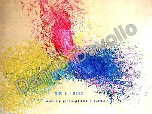 One and triune, 2001, Olio su tela cartonata