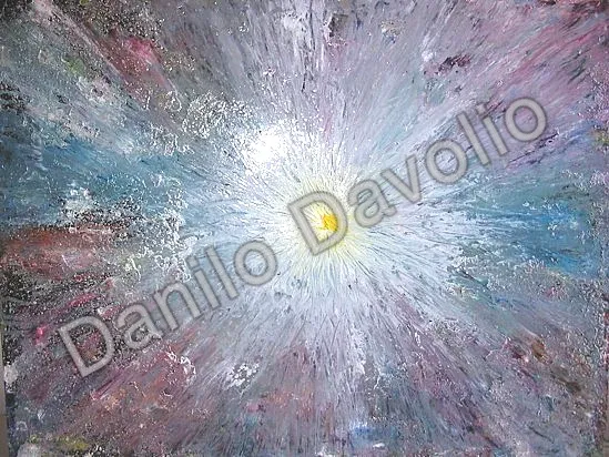 desolated point in the universe, 2006, Olio su cartone