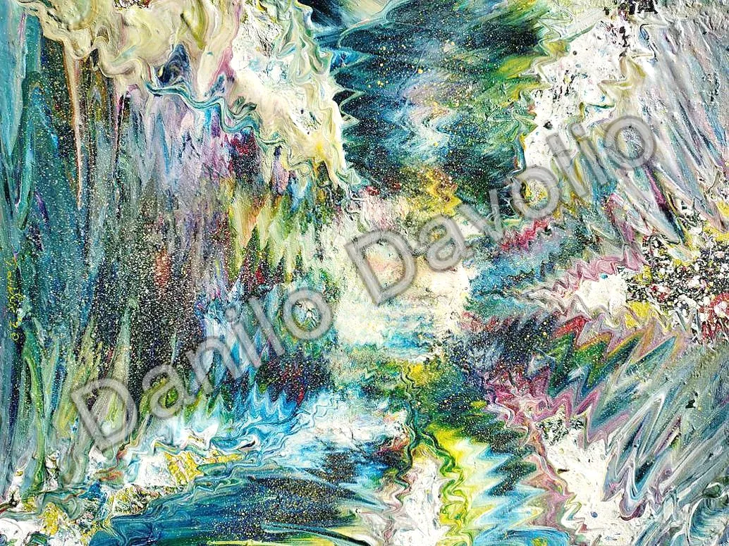 Un punto fuori dallo spazio, 2020, Olio su cartone