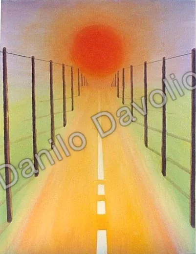 Towards the sun II, 2005, Olio su tela