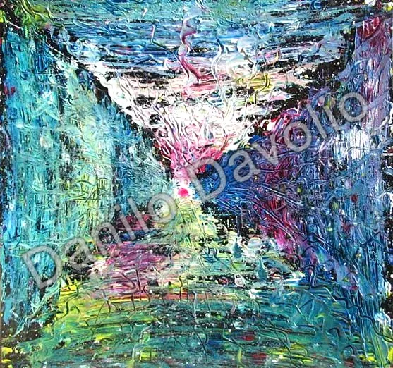 Journey to the end of night, 2008, Olio su cartone