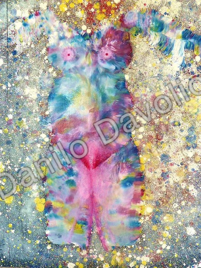 Via Lattea - Via conceptionis, 2012, Olio su legno