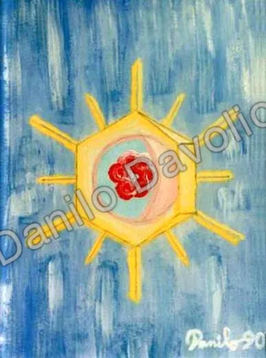 Living virus vaccine, 1990, Olio su tela